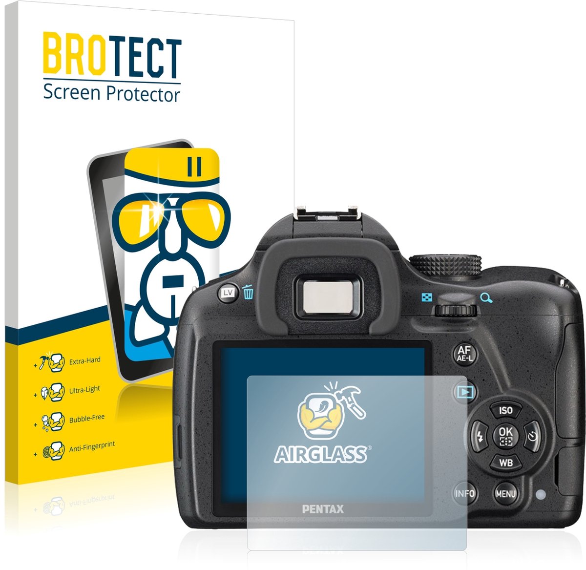 Screenprotector voor Pentax K-50 Beschermglas transparant