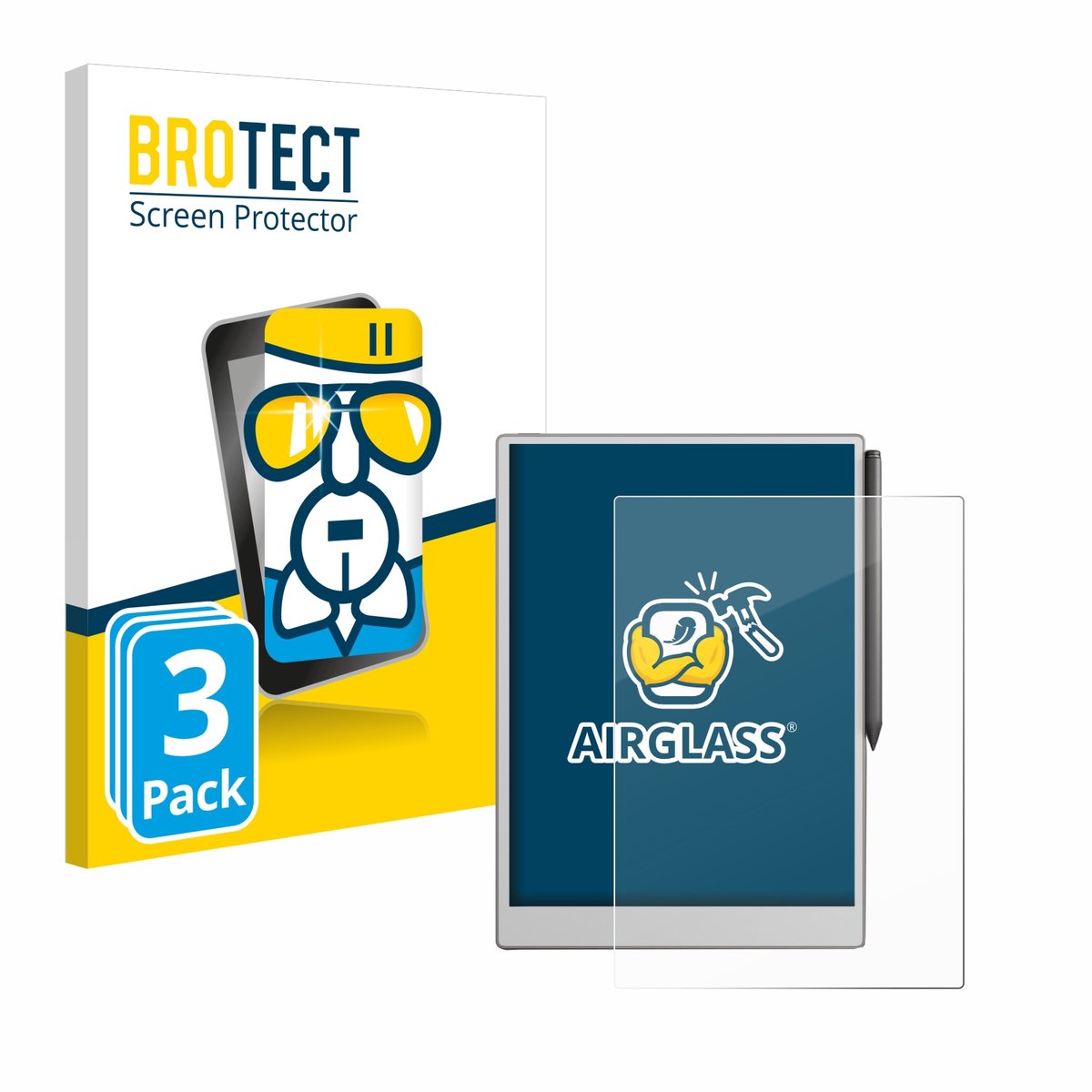 Screenprotector 3 Stuks voor reMarkable Paper Pro Beschermglas transparant
