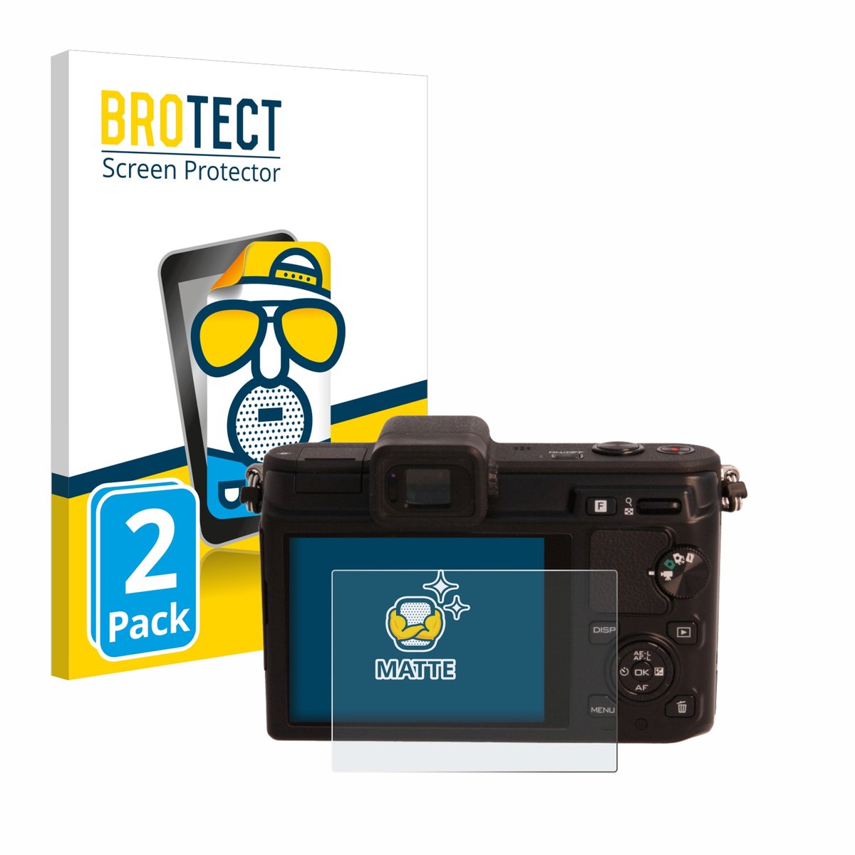 BROTECT - Screenprotector voor Nikon 1 V1 - Folie Beschermfolie matte 2 Stuks