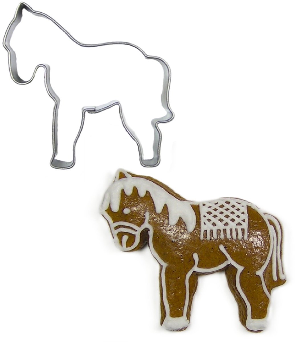 BrandNewCake Uitsteker Paard RVS 6cm