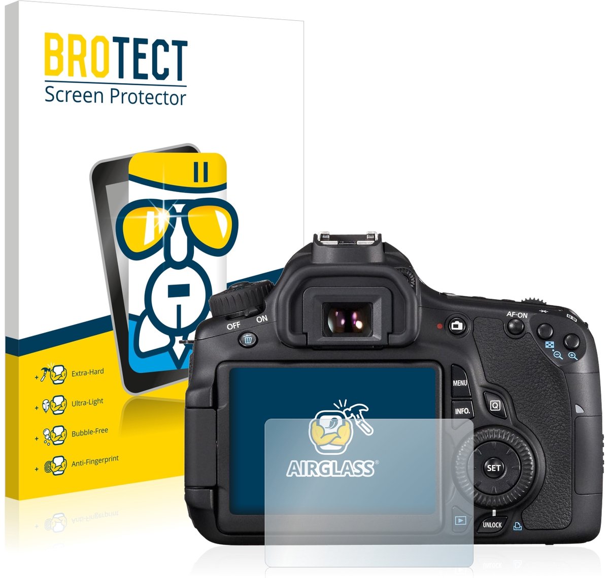 Screenprotector voor Canon EOS 60D Beschermglas transparant