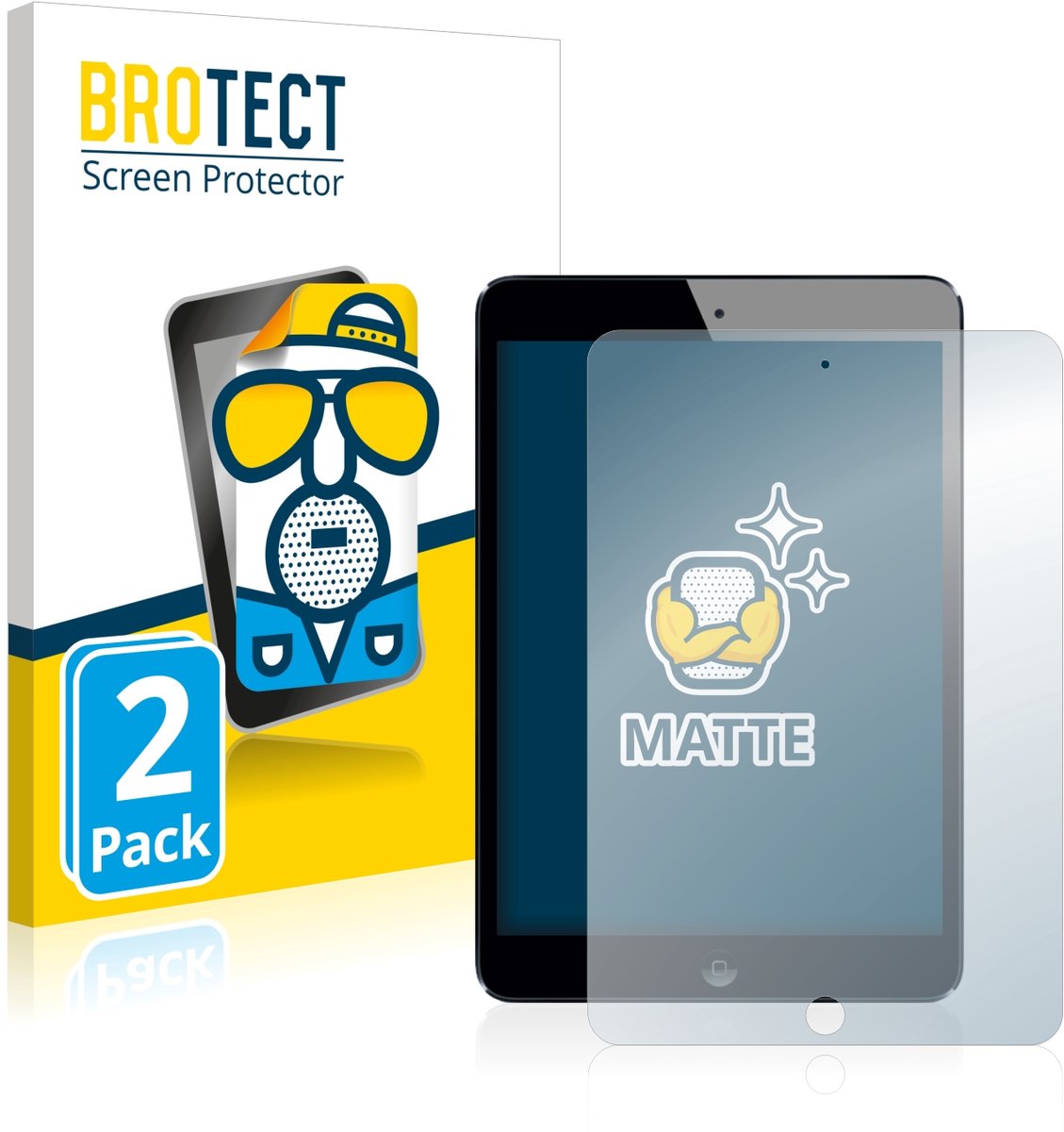 BROTECT - Screenprotector voor Apple iPad Mini 2 2013 - Folie Beschermfolie matte 2 Stuks