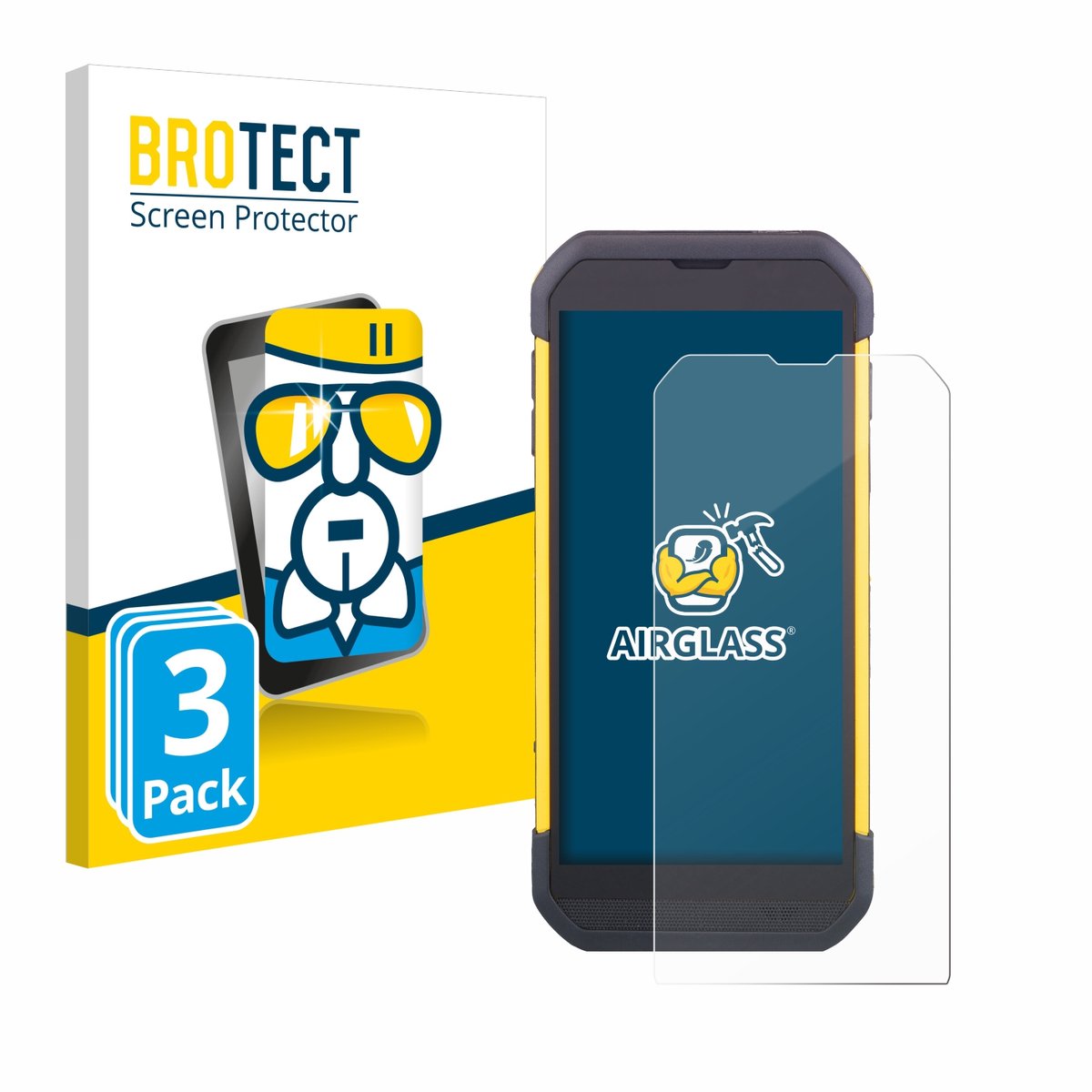 Screenprotector 3 Stuks voor Cipherlab RS35 Beschermglas transparant