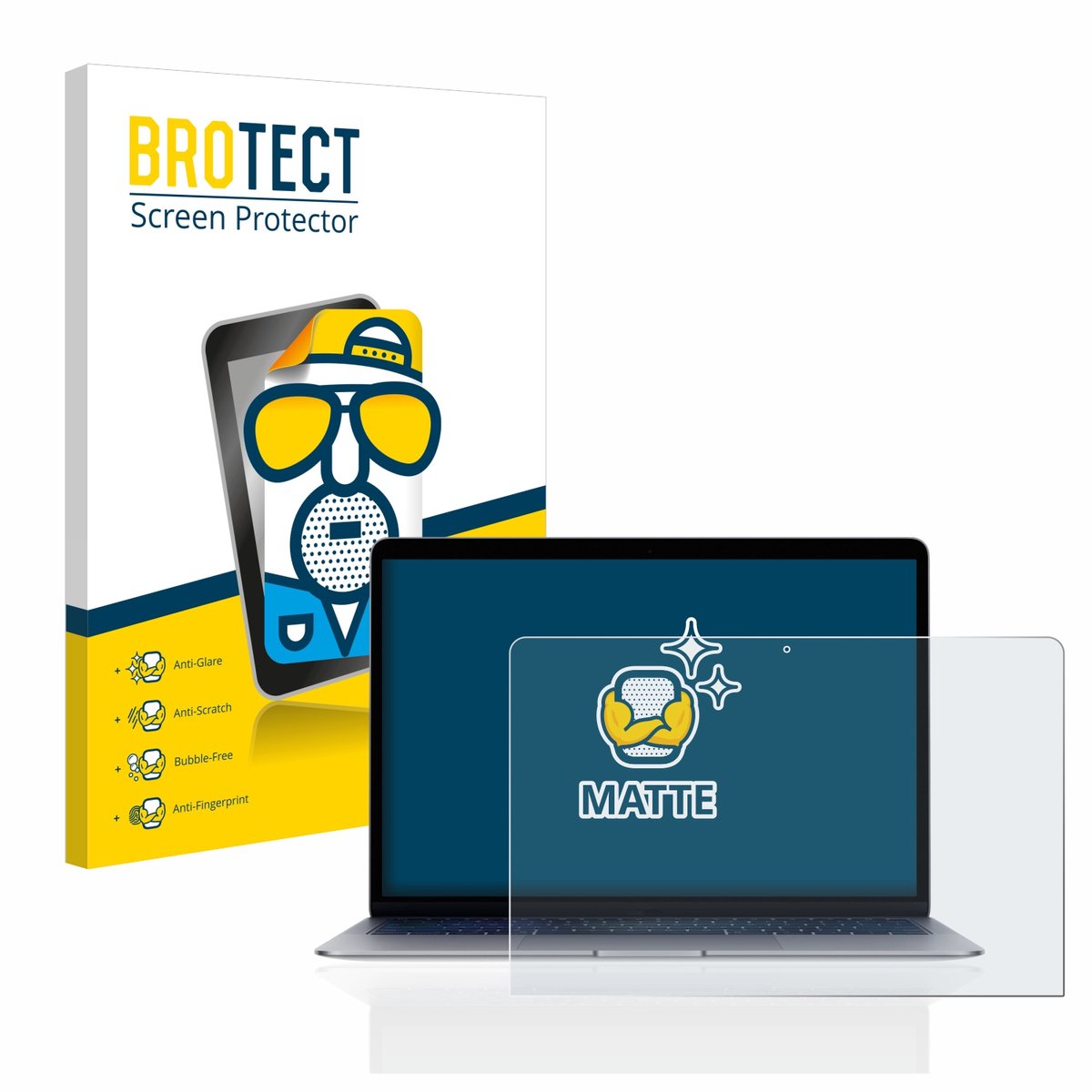 BROTECT - Screenprotector voor Apple MacBook Air 13" 2020 - Folie Beschermfolie matte