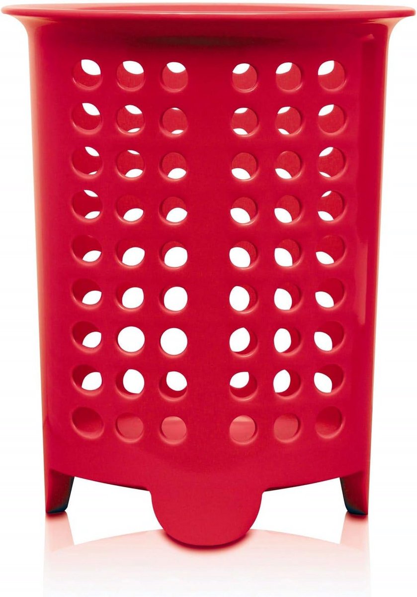 Rood Bestekafdruiprek en -houder van Melamine voor Drooggemak