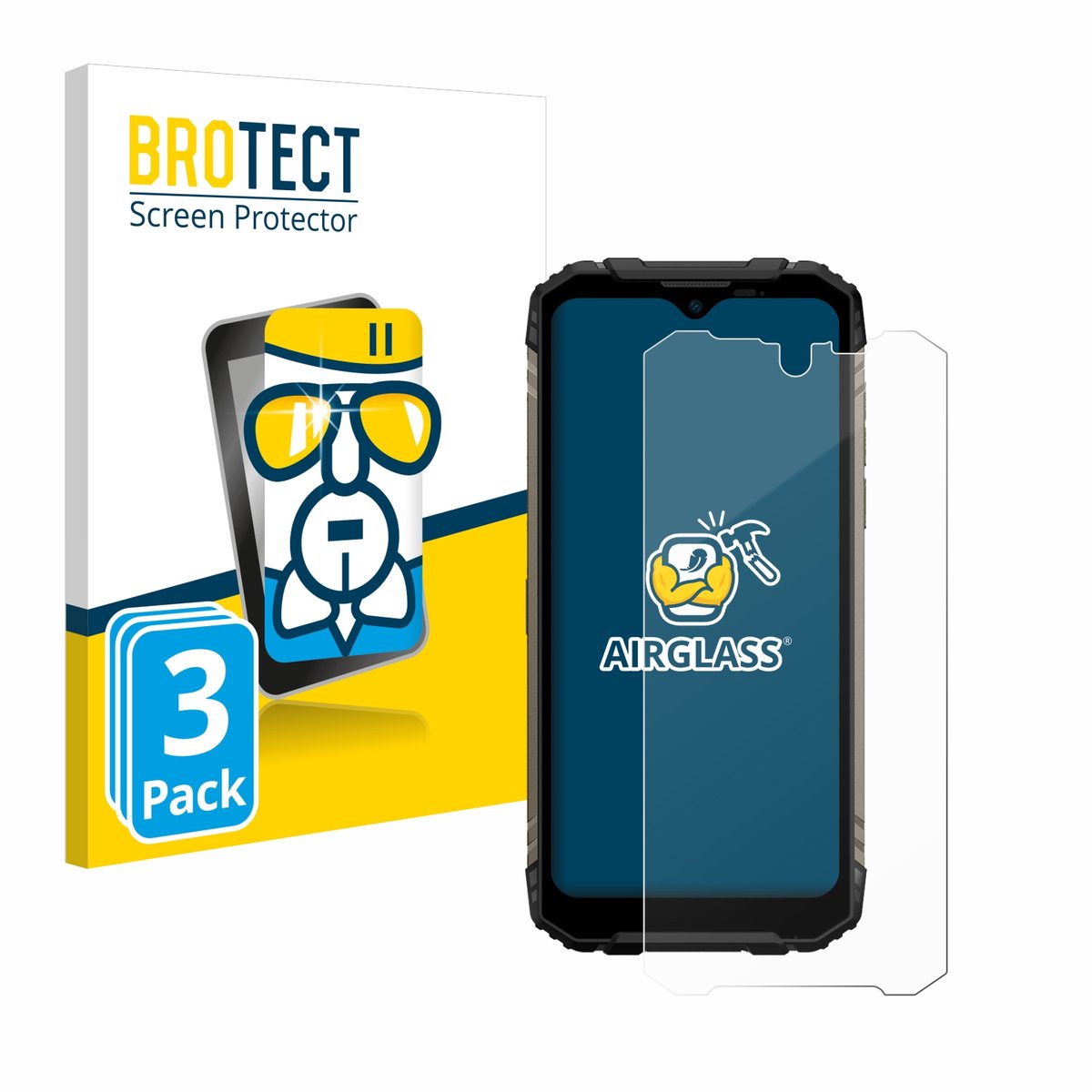 Screenprotector 3 Stuks voor Doogee S96 Pro Beschermglas transparant