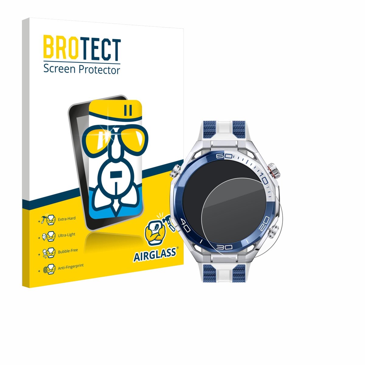 Screenprotector voor Huawei Watch Ultimate 2 Blue Beschermglas transparant