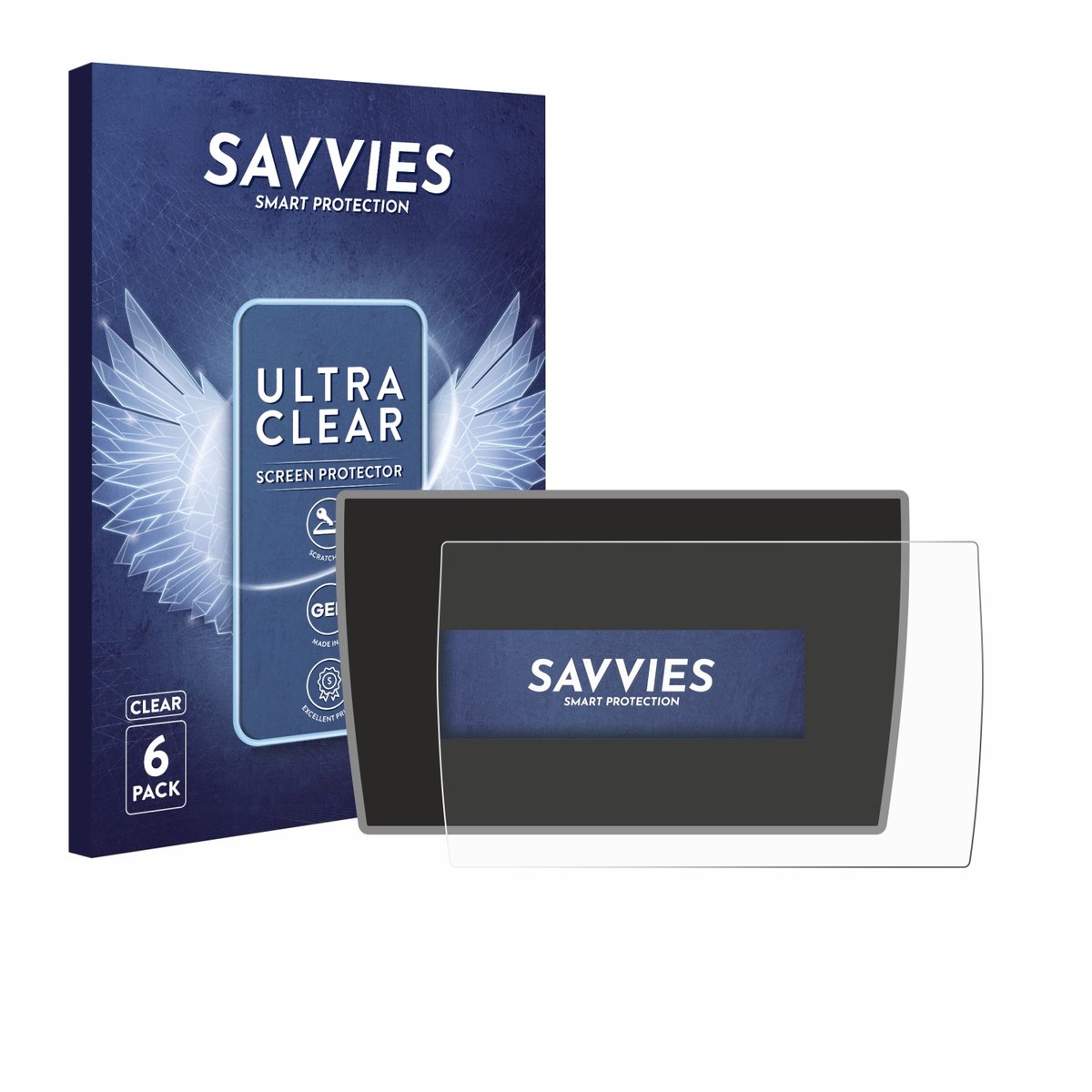 Savvies - Screenprotector voor BMW i3 2019 - Folie Beschermfolie transparant 6 Stuks