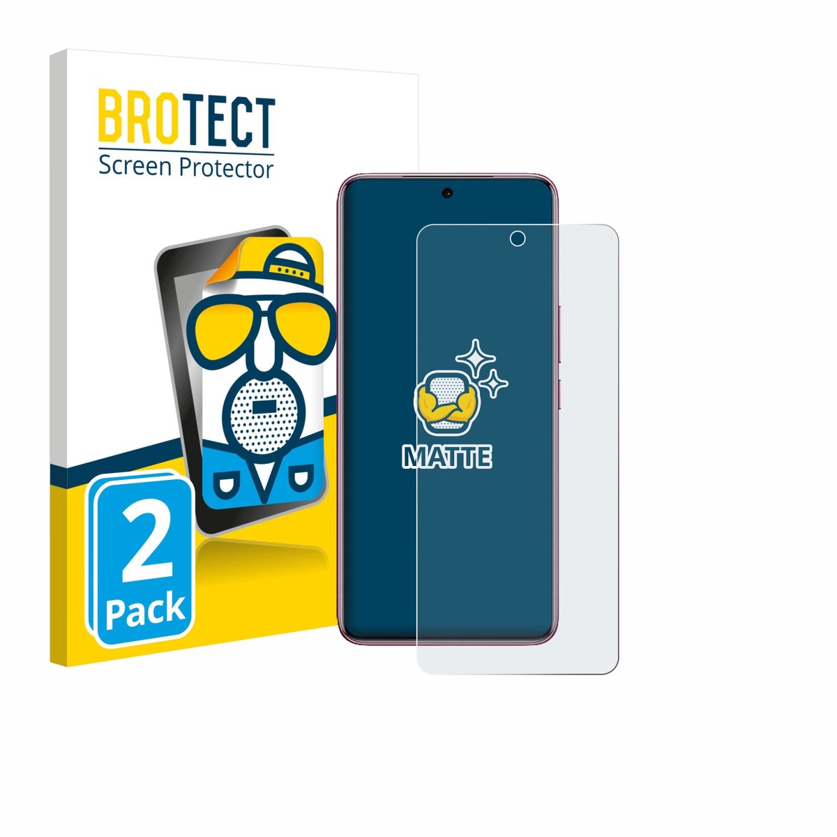 BROTECT - Screenprotector voor Vivo V60e - Folie Beschermfolie matte 2 Stuks