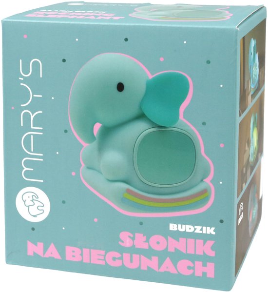 Mary's Siliconen LED-nachtlampje met wekker, schommelolifant, zacht lampje voor de kinderkamer, USB RGB-lampje van Mary's — afbeelding 2