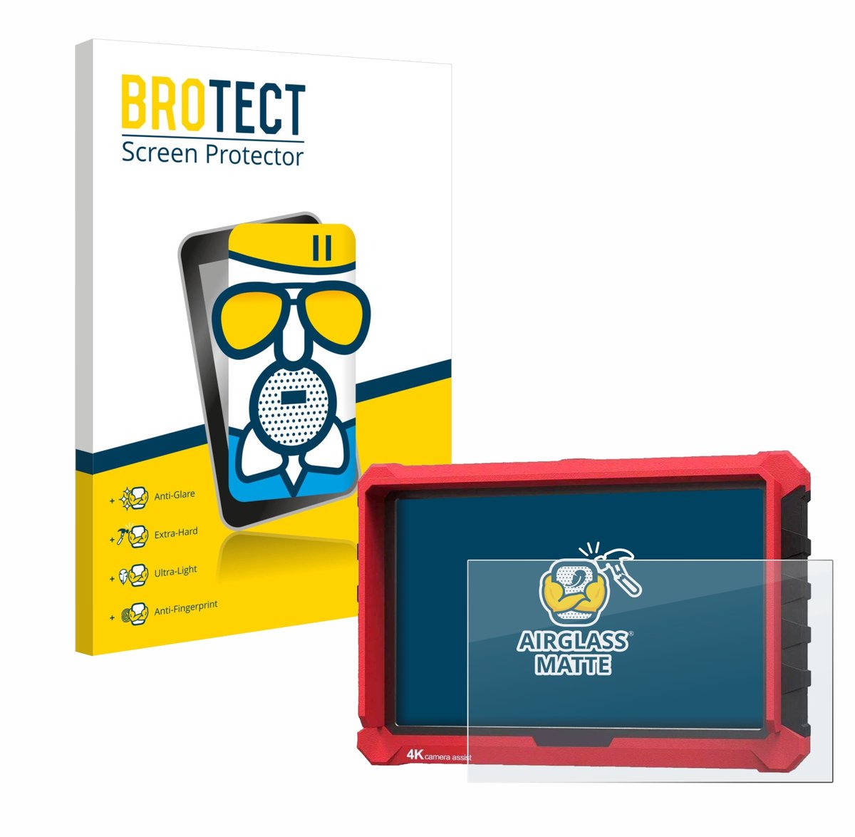 BROTECT - Screenprotector voor Lilliput A7s 7" - Folie Beschermfolie Beschermglas matte