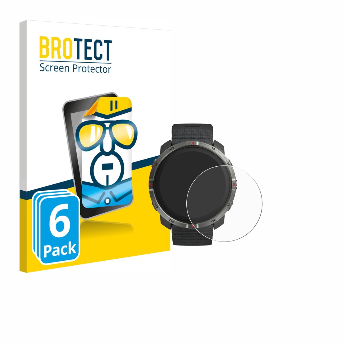 BROTECT - Screenprotector voor Polar Grit X2 - Folie Beschermfolie transparant 6 Stuks