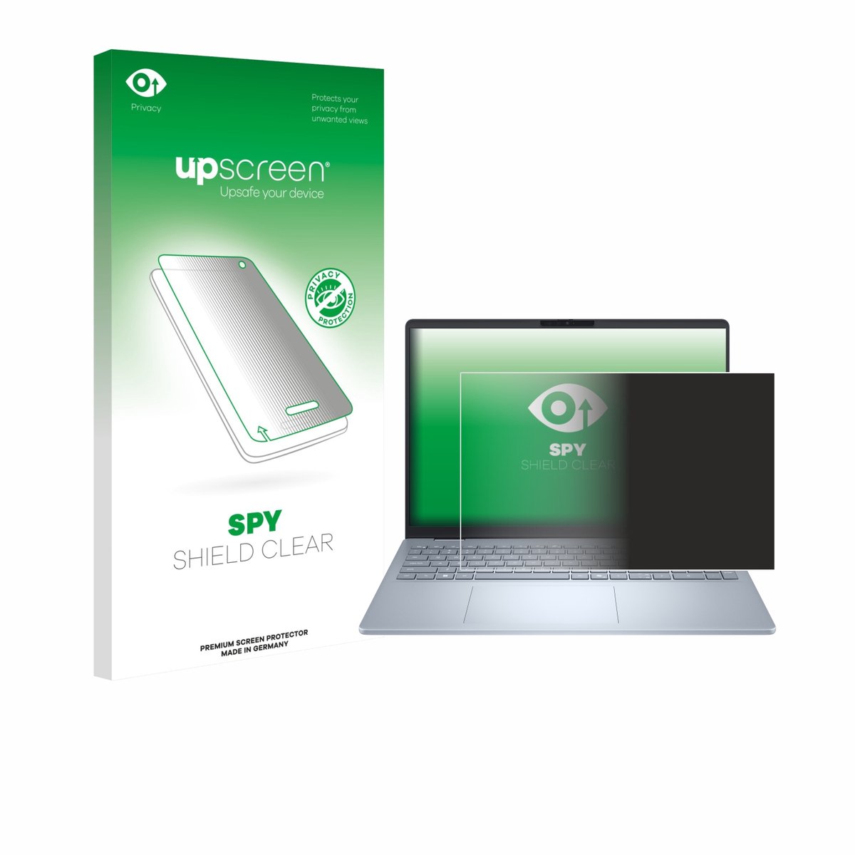 upscreen - privacy screenprotector voor Dell 16 Plus Laptop - Folie Beschermfolie Blauwlichtfilter