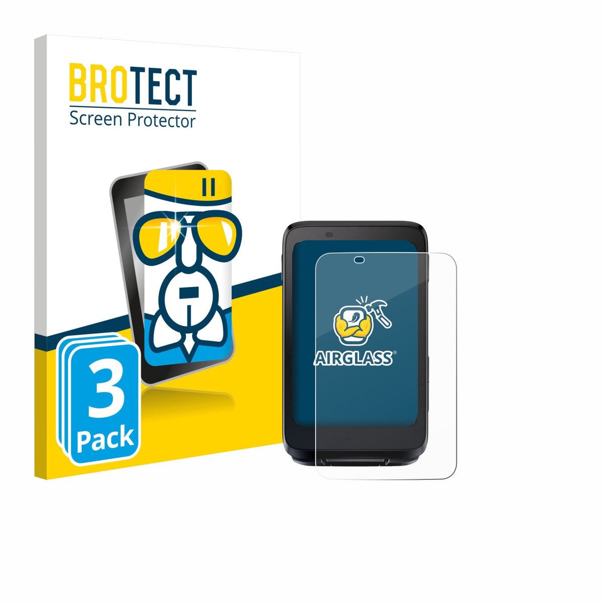 Screenprotector 3 Stuks voor igpsport BiNavi Beschermglas transparant