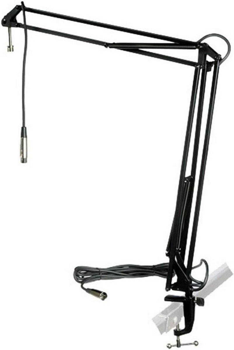 Flexibele Tafel Microfoonstandaard met Geïntegreerde Kabel voor Studio en Podcast