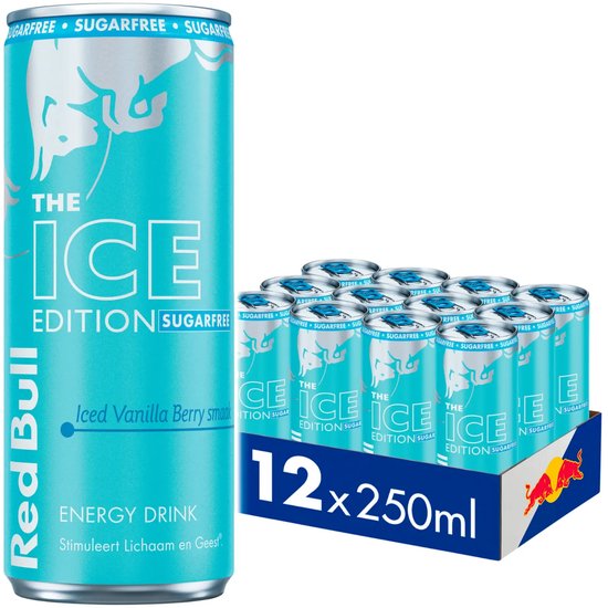 Tray Red Bull The Ice Vanilla berry Edition - 12x25cl