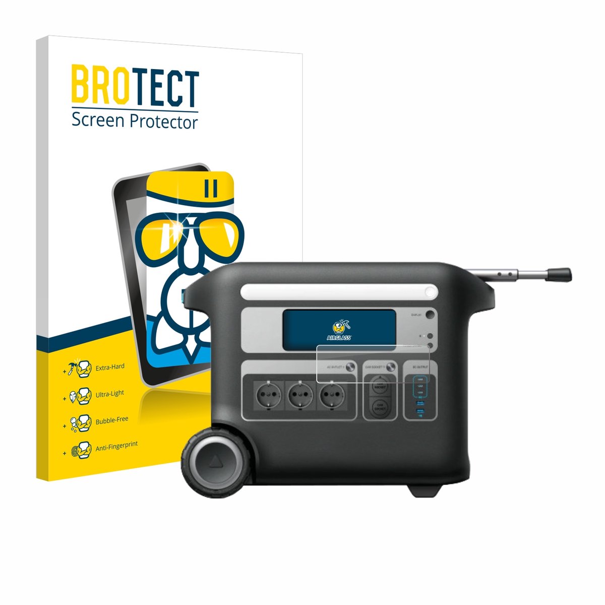 Screenprotector voor Anker SOLIX F2000 Beschermglas transparant
