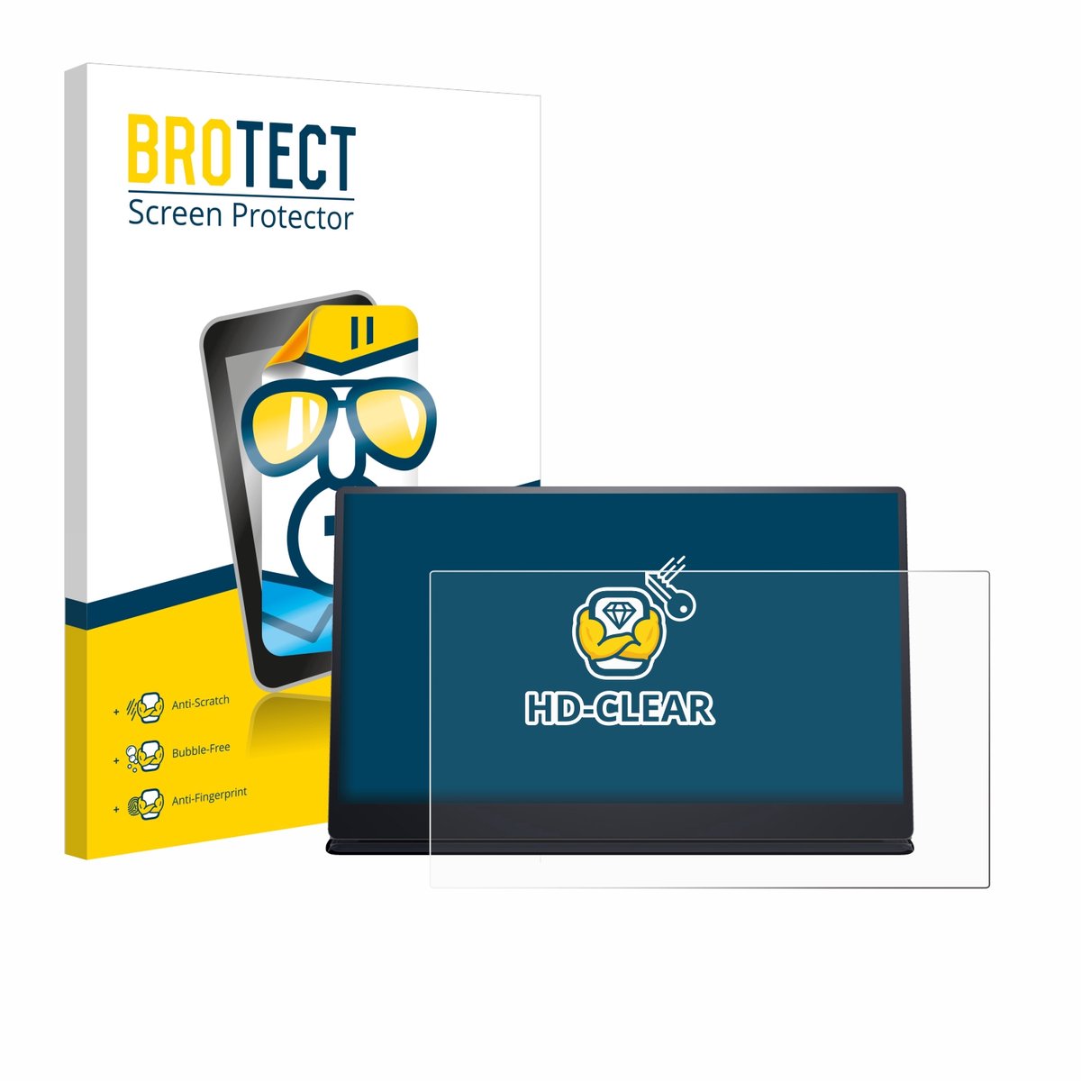 BROTECT - Screenprotector voor Dell P1424H - Folie Beschermfolie transparant