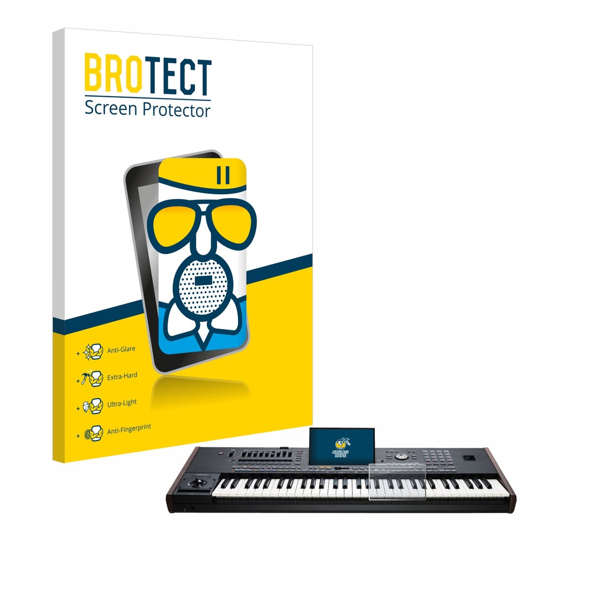 BROTECT - Screenprotector voor KORG Pa5X - Folie Beschermfolie Beschermglas matte
