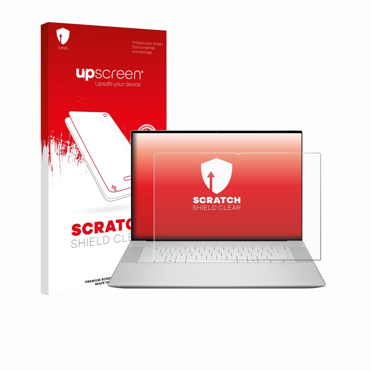 upscreen - Screenprotector voor Dell 16 Premium Laptop - Folie Beschermfolie transparant