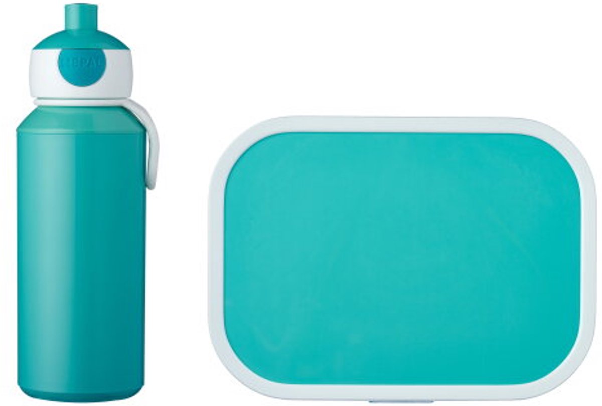 Bol.com Mepal Lunchset (pop-up fles & lunchbox) Campus - 400 + 750 ml - Broodtrommel en Drinkbeker voor kinderen - Bento box - P... aanbieding