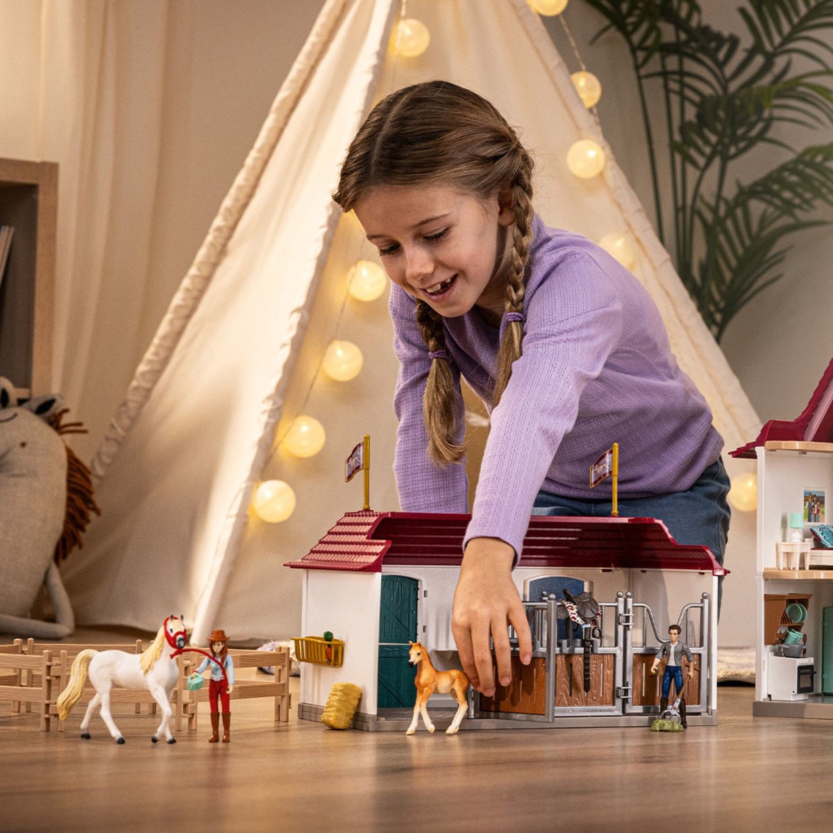schleich HORSE CLUB - Lakeside Landhuis en -stal - 42706 — afbeelding 6