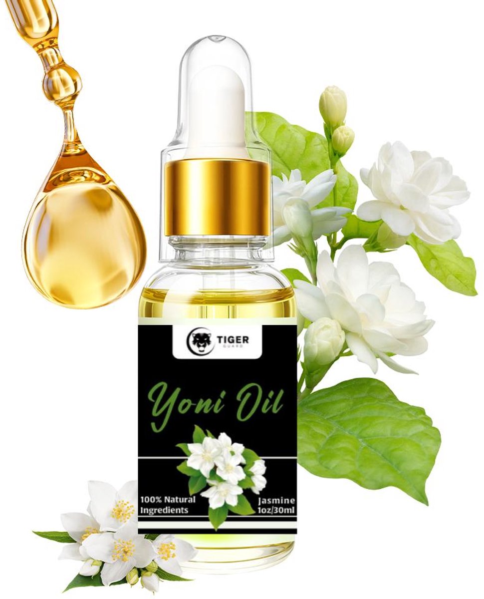 Tiger Guard - Vaginale Olie - Etherische Olie - Yoni Oil - Natuurlijke Olie - Intieme Verzorging - Vaginale Verzorging - Vaginale Gezondheid - Glijmiddel - Antibacterieel - Jasmine