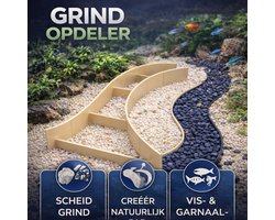 T3D Aquarium Decoratie Grind Afscheiding - Creme wit - Aquarium grind - Aquarium en Terrarium decoratie - Aquarium zand - Aquarium Bodem - aquarium zand