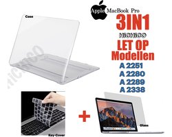 MacBook Pro 13 Hoes Hard Case - Laptop Hoes Crystal - MacBook Pro 13 2020 - MacBook Pro 13 2019