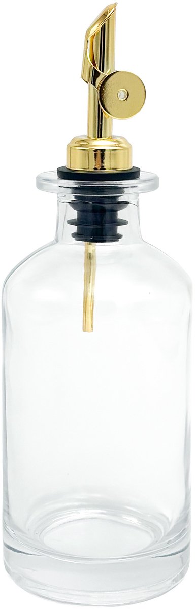 Olie dispensers Havana small - Gouden schenktuit - Glas - 300ml