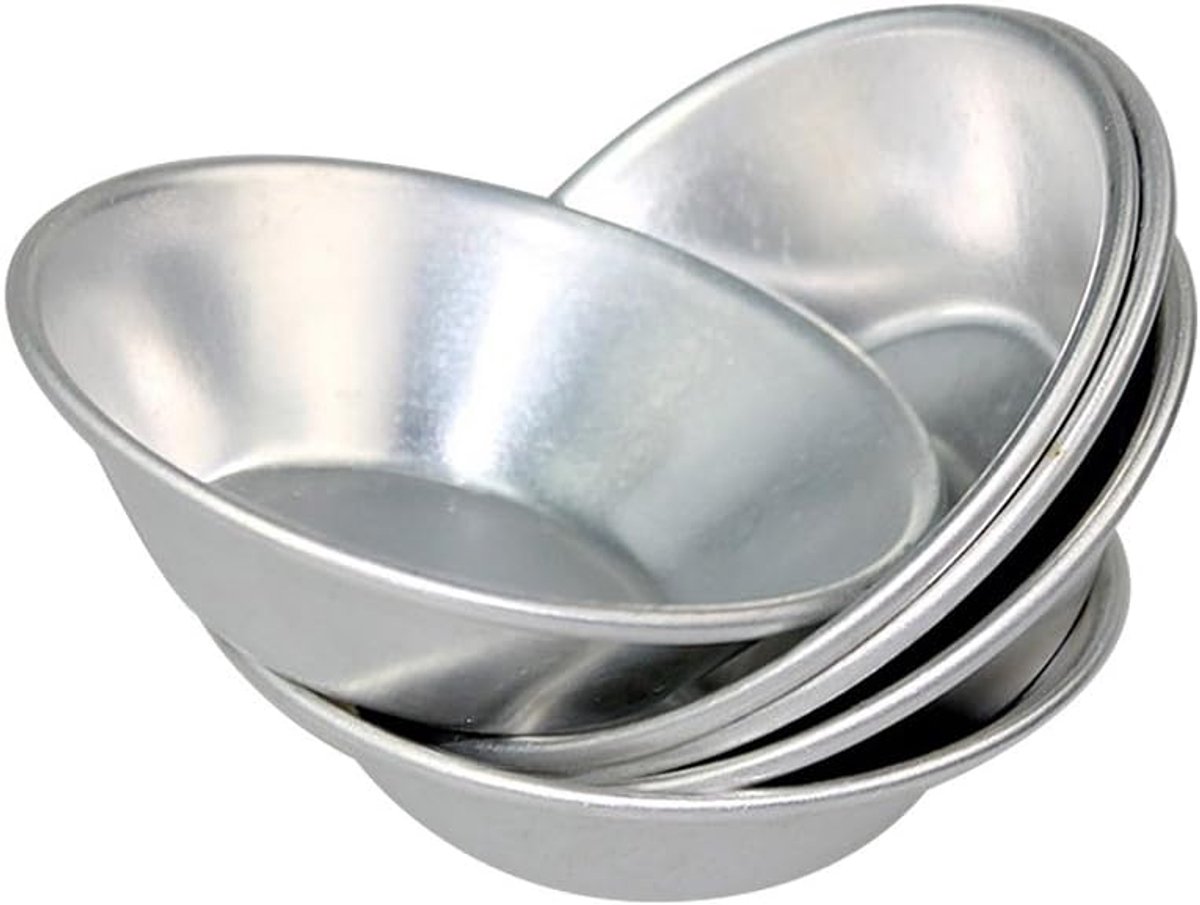 Aluminium taartvormpjes - Cake- en koekjesvormen - Bakgereedschap - Set van 12