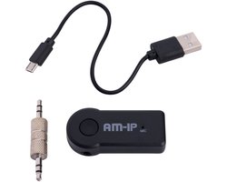 Bluetooth AUX Adapter voor Auto – Draadloze Receiver – Handsfree Bellen – 3.5mm Carkit – Muziek Streamen via Autoradio