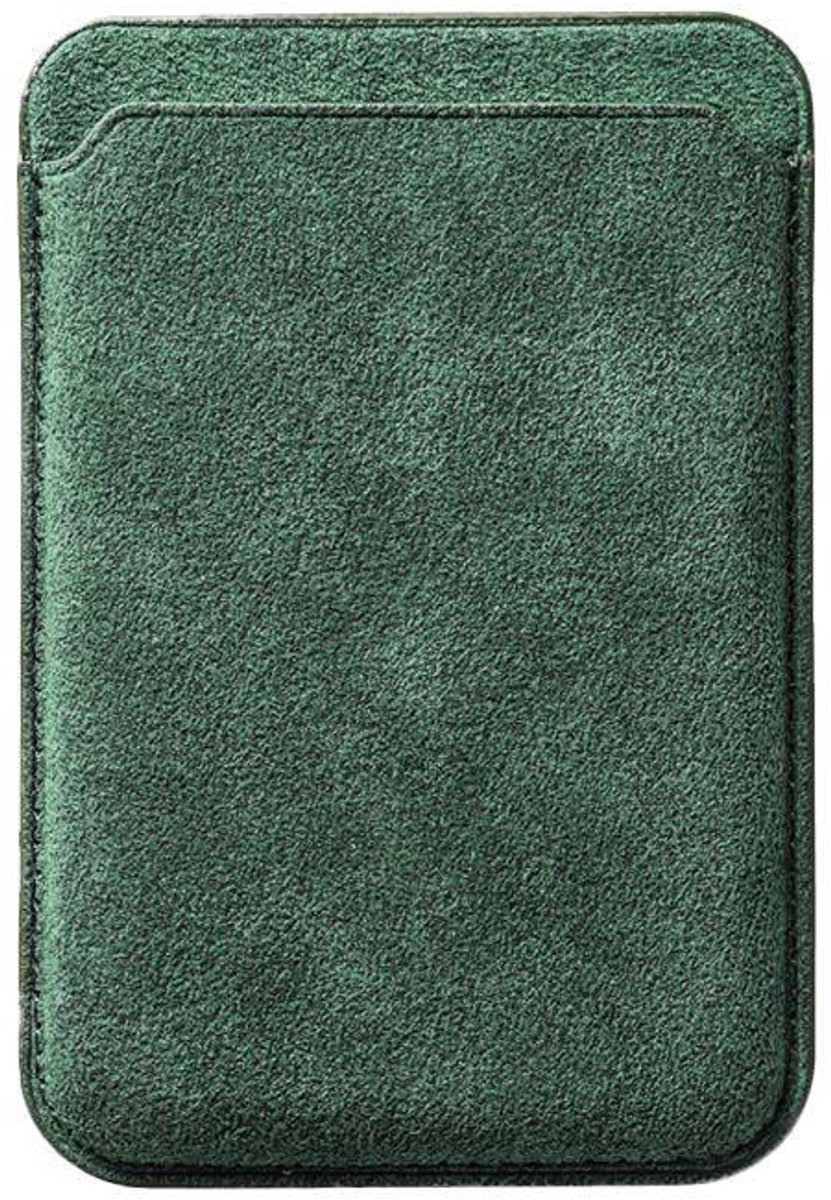 Alcanluxury Alcantara MagSafe wallet - Midnight Green