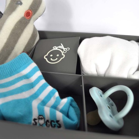 Dooky 2D Baby Hand- en Voetafdruk Lijst met Memory Box - Foto en Klei Afdrukken - Huidvriendelijk & Eenvoudig te Maken - Kraam- of Cadeau Geschenk van Dooky — afbeelding 3