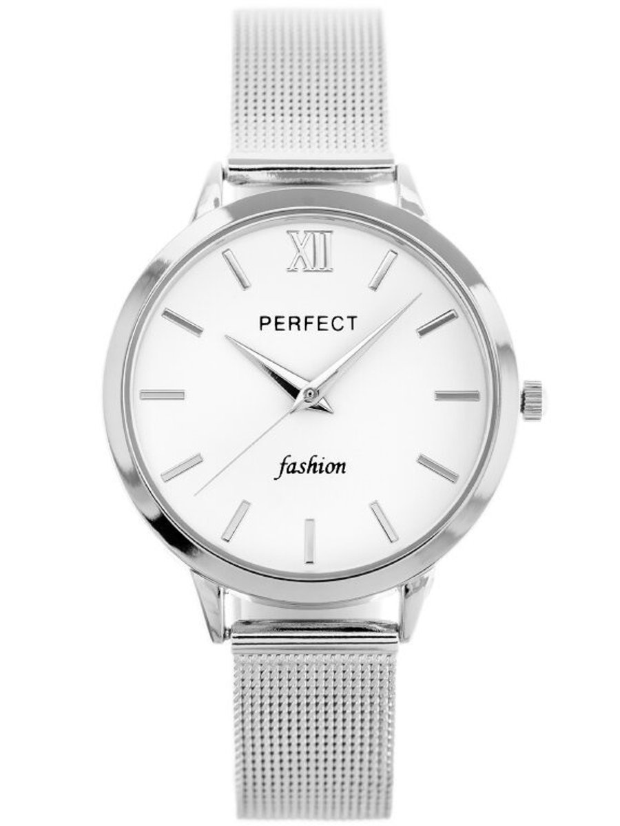 Perfect - Dameshorloge - Kwarcmechanisme - Zilverkleurig - 34mm