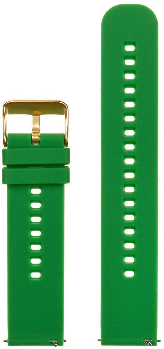 Pacific - Horlogebandje - Groen-Goud - 18mm