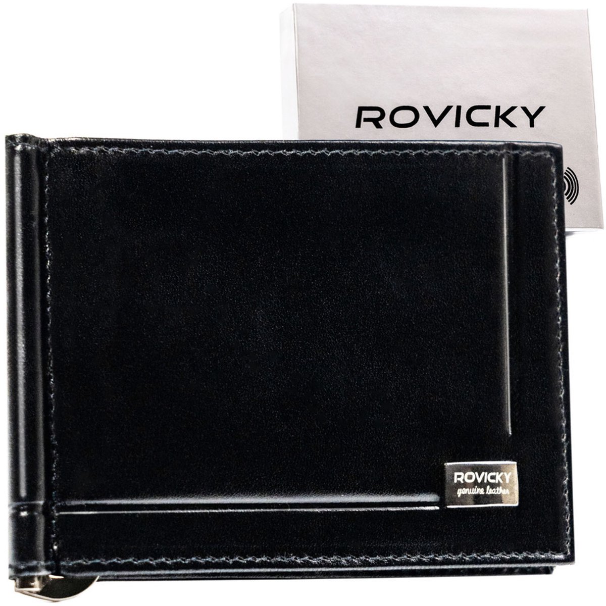 Rovicky Serie - Lederen Kaartetui - Minimalisme - RFID Beveiliging