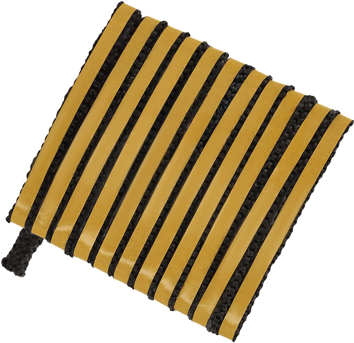 KOTARBAU® Kachelband, Kachelkoord, 8 x 3 mm, Ovenafdichtband, 2,5 m, Haardafdichting, Glasvezel, Zwart, Zelfklevende Glasvezel Touw, Hittebestendig Vuurvaste Deurpakking