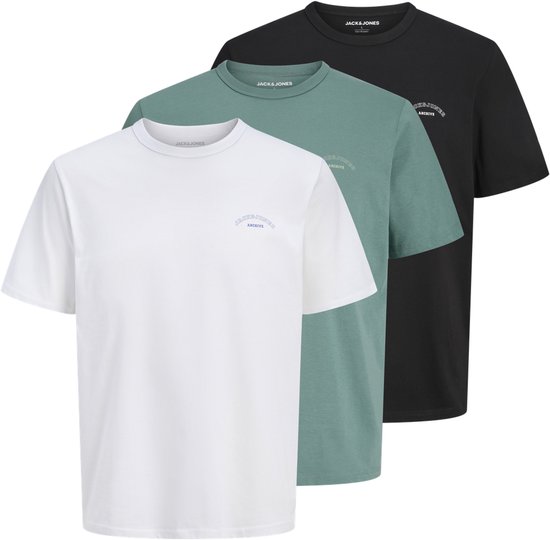 JACK&JONES - JJCOLLEGE LOGO TEE SS CREW NECK 3PK MP T-shirt Homme
