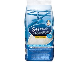 Ongeraffineerd fijn Atlantisch zout 1 kg|Fine Atlantic Unrefined Salt 1 kg|Sel Atlantique Sans Raffinage 1 kg