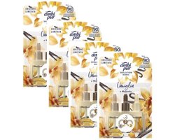 Ambi Pur Febreze Luchtverfrisser navulling 3Volution Madagaskar Vanille & Magnolie - voordeelverpakking - 4 x 20 ml