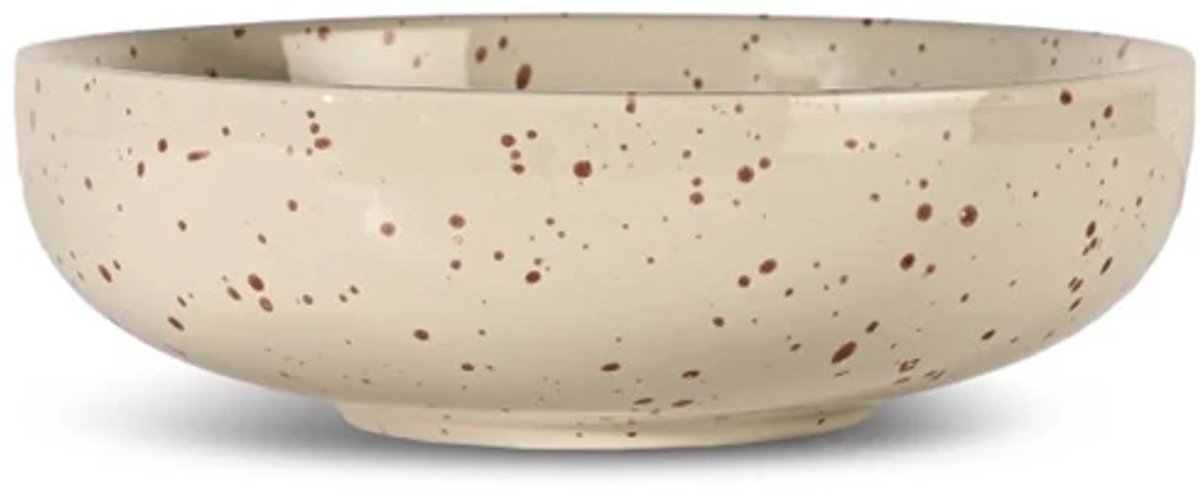 Sagaform Ditte schaal D21cm H7cm beige / bordeaux
