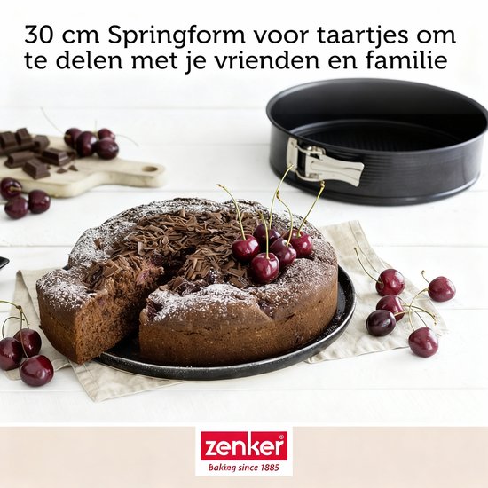 Springvorm met scharnier 30 cm Zenker Black Metallic