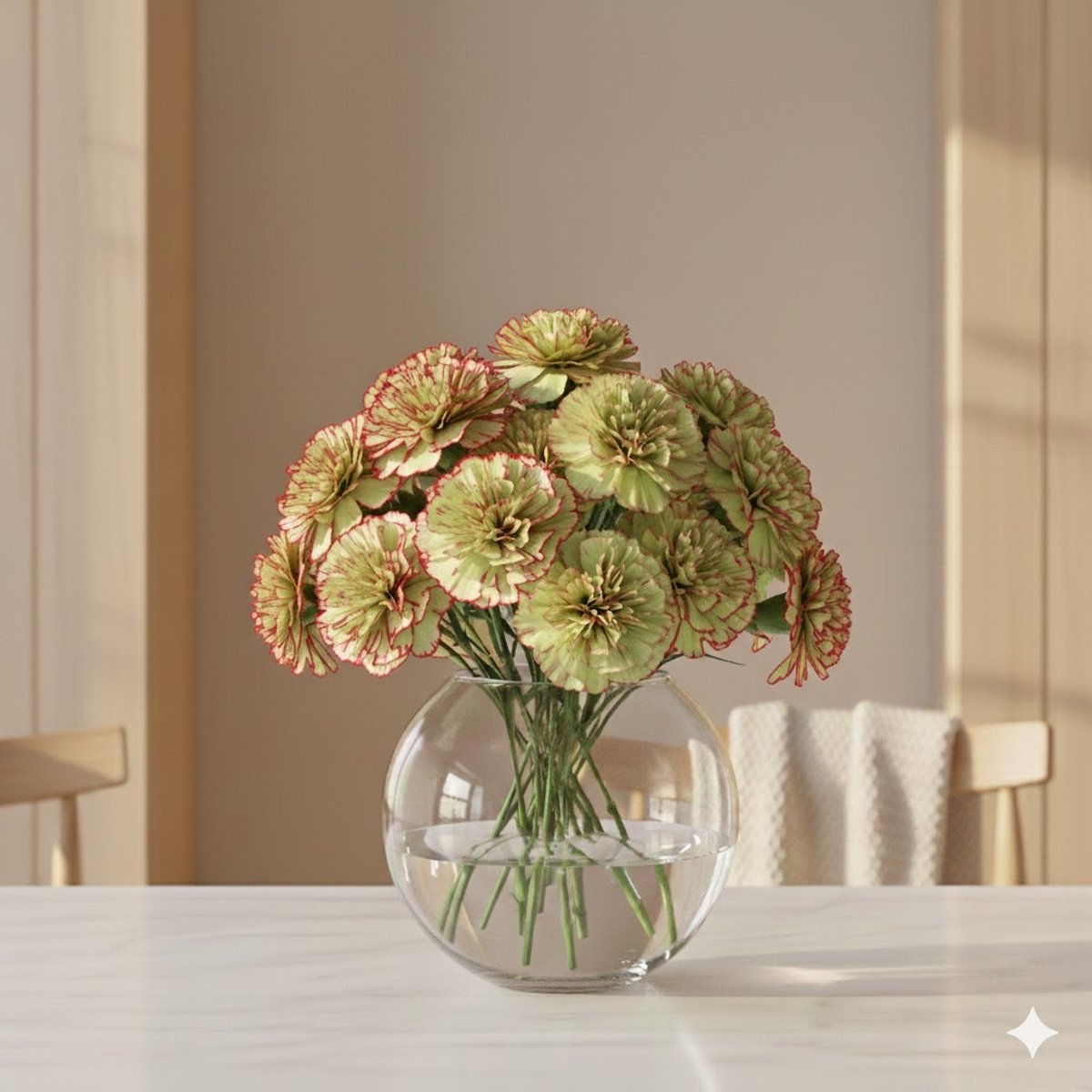 Groene Dianthus of Anjers | Lengte 70 centimeter | Dianthus Eminence | Per 20 verse bloemen