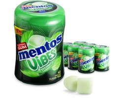 Mentos Gum Vibes Spearmint - Kauwgom - Suikervrij - 6x40stuks