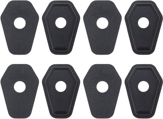 Motor Richtingaanwijzer Covers - Adapter Platen Zwart - Compatibel - SXR600 750 1000 SV650 1000 DL650 - 4 Stuks - Voor & Achter - Geschikt voor Moto Model - Onderdelen.