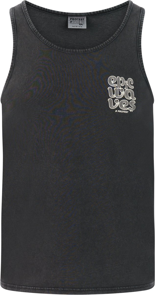 Protest PRTHeworth Tanktop Heren Mouwloos Ronde hals Loose fit Zwart