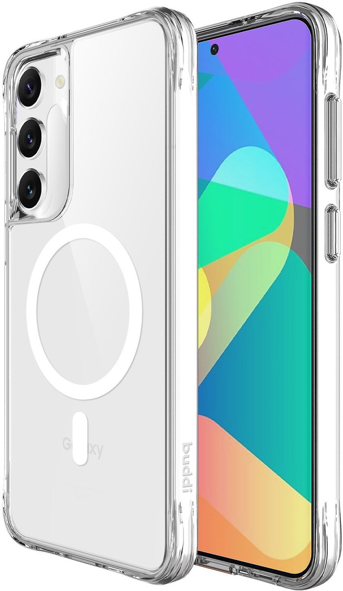 Buddi Core - Hoesje Geschikt voor Samsung Galaxy S23 Plus - Compatibel met MagSafe - Back Cover met Magneet - Doorzichtige Telefoonhoes - Beschermhoes - Transparant