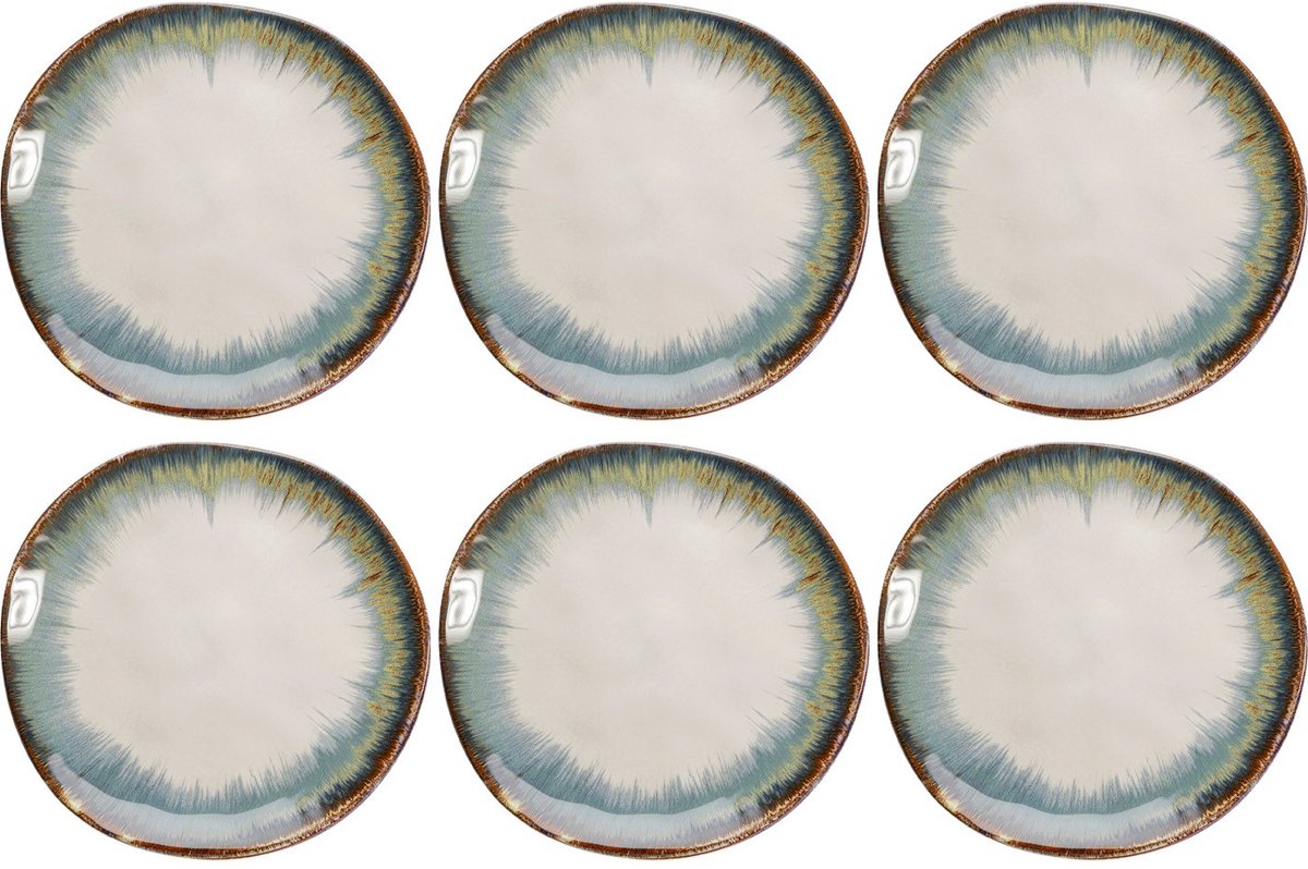 Borden Organic Ø20cm wit (6/Set) Kare Design