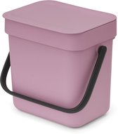 Brabantia Sort & Go Poubelle de Plan de Travail - 3 litres - Lilac Pink